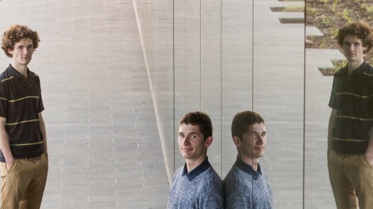 Twin brothers Otto and Finn Mazzetti of Carey Baptist Grammar are sweating on their year 12 results. 