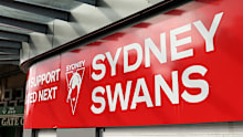 Sydney Swans branding at Moore Park.