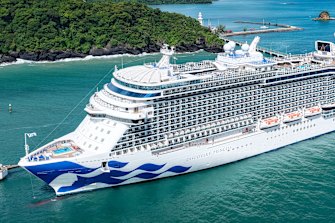 Fifty years after its first ship cruised Australia, new Princess arrives