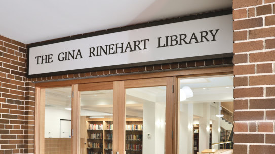 Campion College’s new library named after Australia’s richest person, Gina Rinehart.