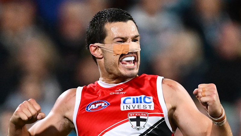 Black and blue, Silvagni lets emotions out after Saints sealer