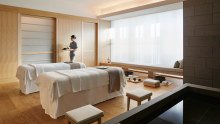 A massage room in the Aman Spa at Aman Tokyo.