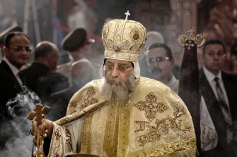 Pope Tawadros II, the head of Egypt’s Coptic Orthodox Church.