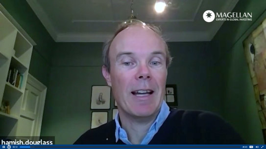 Hamish Douglass: "We’re never going to bet on an oil strike or vaccine trials." 