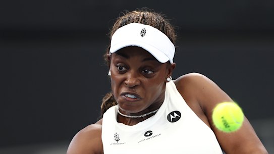 Sloane Stephens in action.