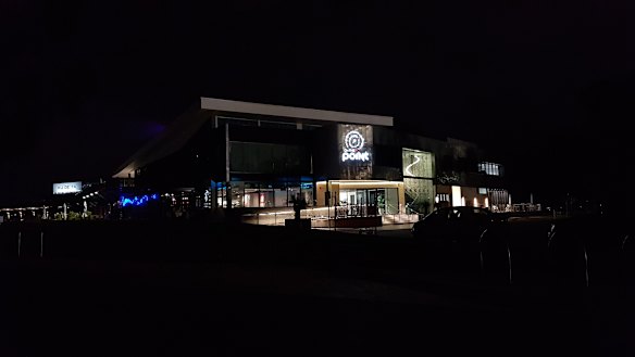 It's a ghost town at night. 