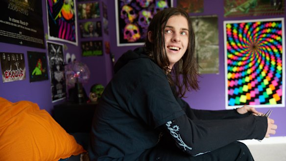 Earl Cave cracks a rare smile as angst-ridden Daniel in Days of the Bagnold Summer.