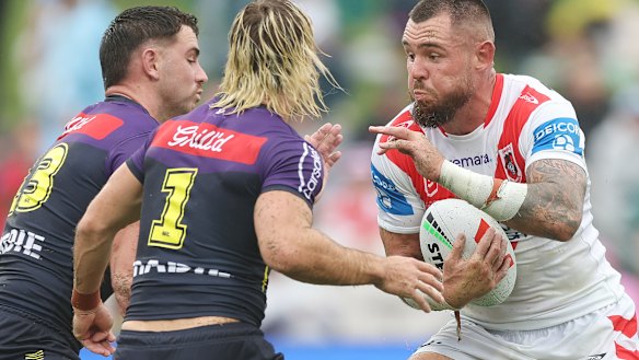 David Klemmer in his club debut for the Dragons.
