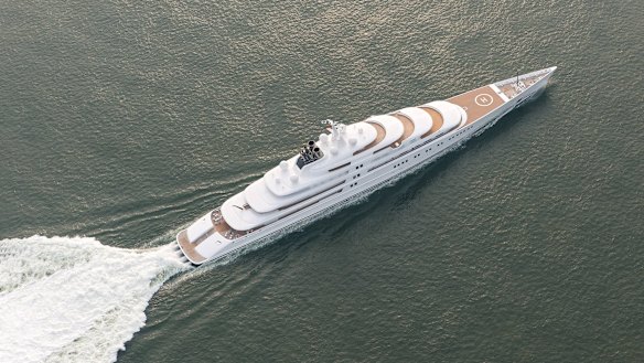 The 180 metre Azzam is owned by the president of the United Arab Emirates.