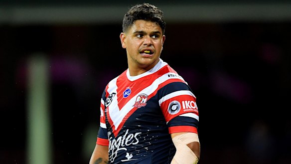Roosters centre Latrell Mitchell is struggling to find a place to call home.