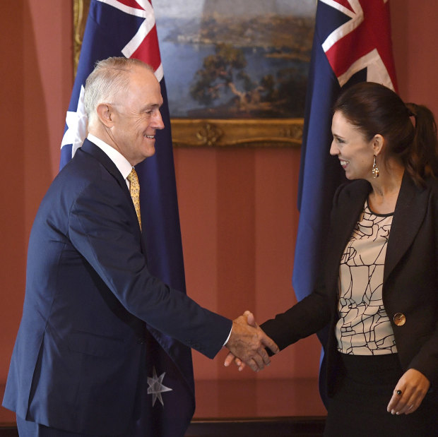 With PM Malcolm Turnbull.