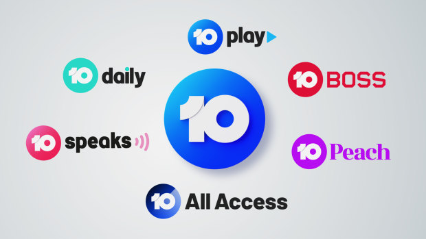 The Ten Network's new logos.