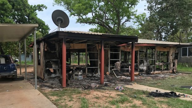 Six houses were destroyed by fire, with another two left uninhabitable by vandalism. 