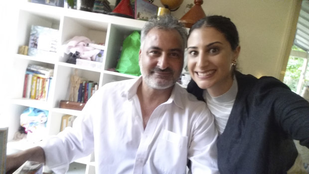 Hazem Hamouda with his Australian-born daughter, Lamisse.
