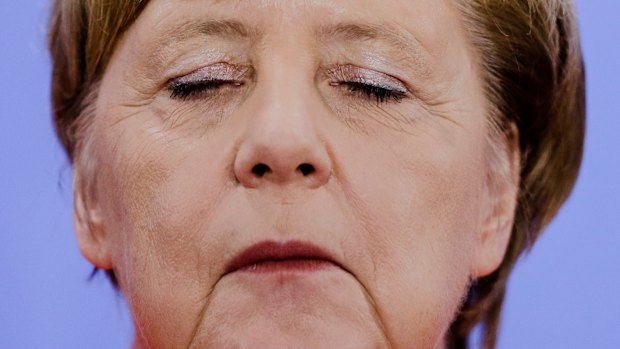 German Chancellor Angela Merkel pictured at the chancellery in Berlin, Germany, on Friday, September 21.