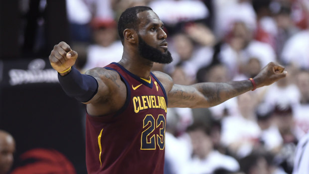 League of his own: LeBron James was once again the star for Cleveland.