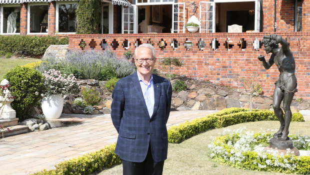 John Schaeffer at the Bonnington residence in Bellevue Hill he once owned.