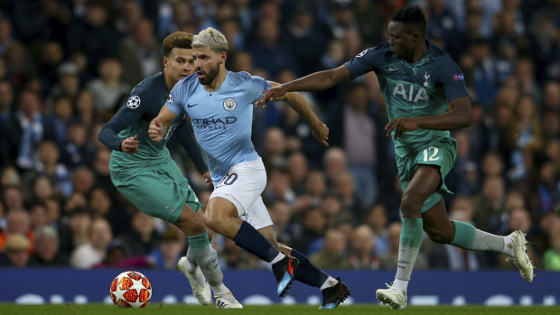 Manchester City v Tottenham in their recent Champions League quarter-final. The competition could be overhauled.