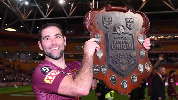 Cameron Smith with the spoils of victory.