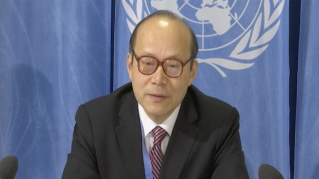 China's ambassador in Geneva, Chen Xu,  criticises the US.