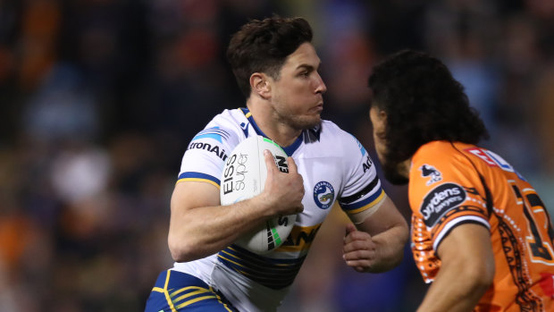 Mitchell Moses was instrumental in Parramatta’s win over the Tigers.