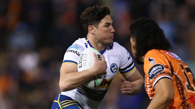 Mitchell Moses was instrumental in Parramatta’s win over the Tigers.