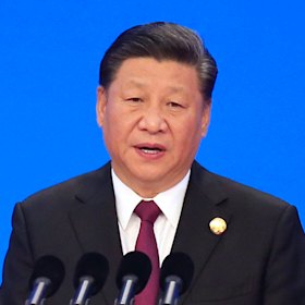 Xi Jinping at the opening ceremony for the China International Import Expo in Shanghai.
