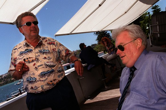 Rene Rivkin with Graham Richardson.