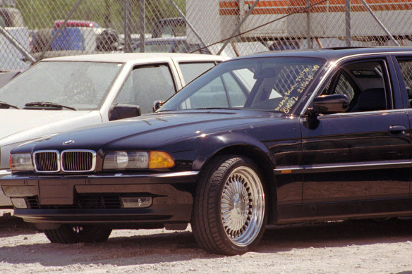 Tupac Shakur was travelling in this black BMW when it was riddled with bullets.