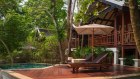 A villa terrace at Rosewood Luang Prabang, complete with its own private plunge pool.