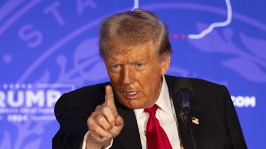 Donald Trump campaigning in New Hampshire this week.