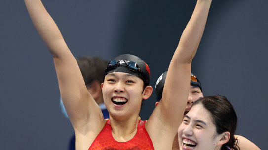 Chinese swimmer Muhan Tang.