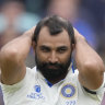 Overlooked: Mohammed Shami will not be a part of India’s blue chip tour of Australia this summer.