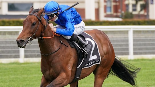 Colette ridden by Damian Lane.