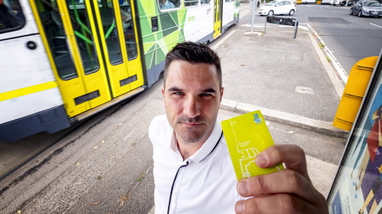 Mike Smith was fined for using an expired myki card.