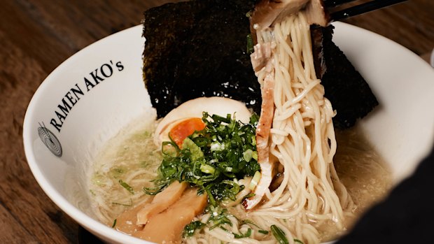 Ramen Ako’s chicken shio ramen in Fitzroy.