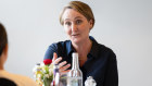 Qantas chief executive Vanessa Hudson has lunch with the AFR’s Ayesha de Kretser at the Airbus factory in Hamburg, Germany.