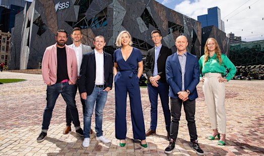 The SBS team covering the Tour de France and Tour de Frances Femmes.