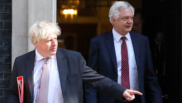 Boris Johnson (left) and David Davis have resigned from the UK government.