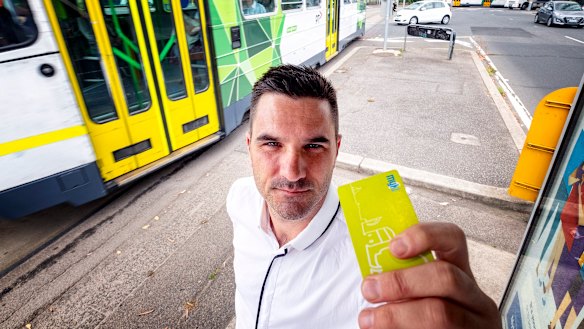 Mike Smith was fined for using an expired myki card.