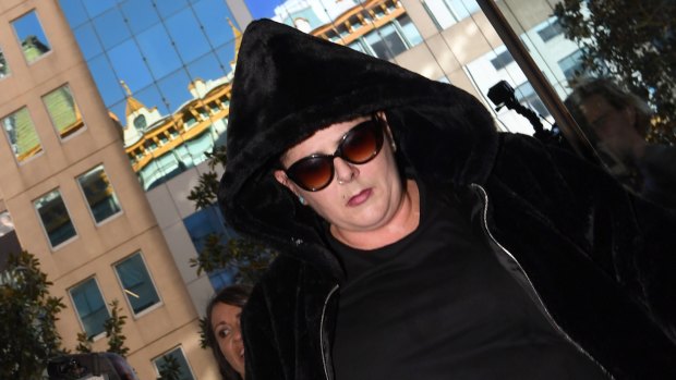 Alison Mains arrives at Sydney's Downing Centre courthouse on Wednesday.
