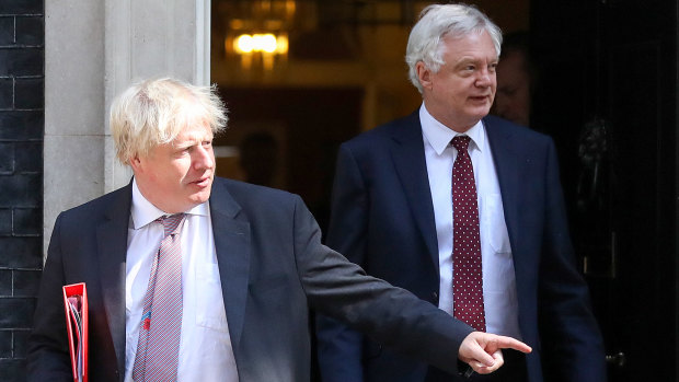 Boris Johnson (left) and David Davis have resigned from the UK government.