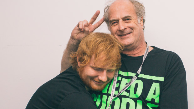 Ed Sheeran is dedicating his new album to the late Michael Gudinksi, founder of Mushroom and a close friend of the English musician.