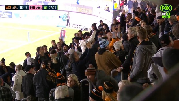 Wests Tigers fans let former coach Ivan Cleary know who won on Friday night.