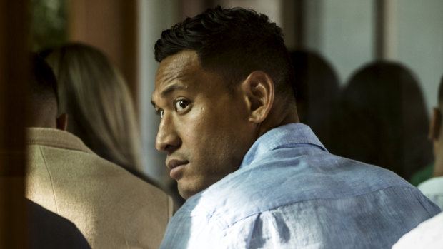 Israel Folau said he had not thought about a legal case for religious discrimination when asked on Sunday.