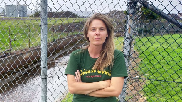 Jess Whittaker has uncovered alarming levels of contamination in a drain at Port Kembla.