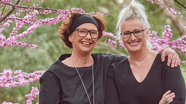 Virginia Lovett (left) and Jane Scott: "In another 30 years we’ll be completely potty, telling stories that make no sense at all."