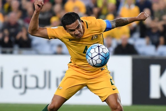 Tim Cahill's ability to head the ball became the stuff of legend during his Socceroos career.