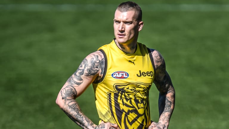 No problem: Richmond's Dustin Martin.