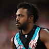 Port Adelaide forward Willie Rioli will return against the Cats on Saturday.
